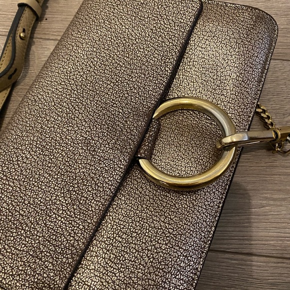 Chloe metallic goatskin small Faye crossbody bag - Picture 2 of 12